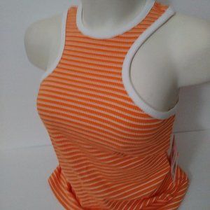 Sport Illustrated Medium Orange Stripe Top